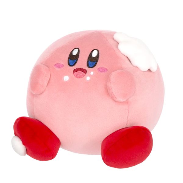 Three British Trading Kirby KGF-07 Kirby's Gourmet Festivals Squishy Plush Kirby W 6.5 x D 6.7 x H 5.9 inches (16.5 x 17 x 15 cm)