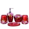 5 Piece Marquee Bath Ensemble Includes Accessories Set with Soap Dispenser