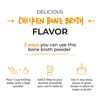 Bluebird Provisions Chicken Bone Broth Powder - Low Sodium Bone Broth 