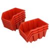 AB Tools Stacking Bin Boxes Wall or Stack for Garage Workshop Storage 165 x 105 x 75 8pc