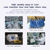 Buacoz MPO/APC Fiber Optic Loopback Tester Cable,Singlemode - 50/125μm MPO/12 Core Female, Fiber Optic Loopback Plug Adapter, for Testing Applications