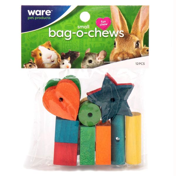 Ware Manufacturing Pine Wood Bag-O-Chews Small Pet Treat, Small - Pack of 12