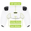 eXtremeRate White Back Paddles Programable RISE V3 Remap Kit for PS5 Controller BDM-030 040 050, Upgrade Board Redesigned Bottom Shell Back Buttons Attachment for PS5 Controller - NO Controller