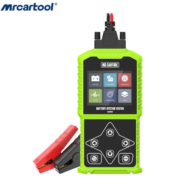 🔥MRCARTOOL® B200 12V Car Battery Tester Battery Load Tester Battery Analyzer