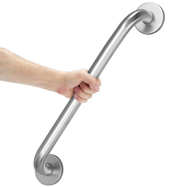 AmazerBath Grab Bars for Bathtubs and Showers Anti Slip, 24" L x 1.25" D, Handicap Grab Bars Stainless Steel, Shower Grab Bars for Seniors, Bathtub Handle Grab Bars for Bathroom Holds 500LBS