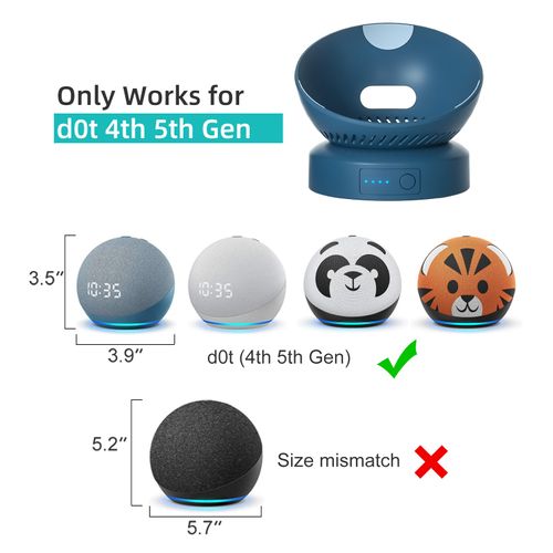 Battery Base for D0/t 4th & 5th Generation Portable D0/t 5TH Gen and Google Nest WiFi Battery Base Stand, Not Including The Speaker (blue)