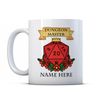 Finger prints - Personalised Dungeon Master - RPG Gift Mug, Ceramic, 11fl.oz.