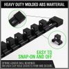 9PC Socket Organizer Holder Tool Storage Rail Rack 1/4" 3/8" 1/2" Industrial 14"