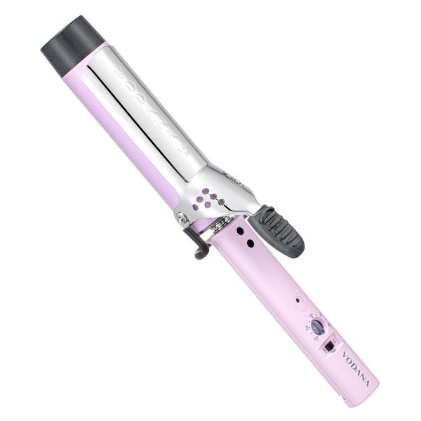 VODANA Wave Curling Iron, Yoshinmori Curling Iron, Authentic Japanese Specification Plug, Goddess Hair, Korean Style, Minimizing Damage, 1.4 inches (36 mm), Violet