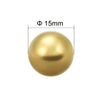 sourcing map 15mm Precision Solid Brass Bearing Balls 5pcs