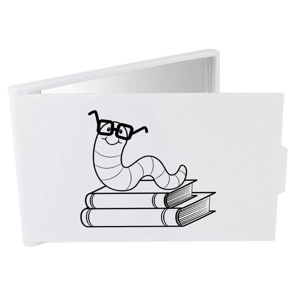 Azeeda 'Book Worm' Compact/Travel/Pocket Makeup Mirror (CM00011211)
