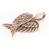 Windalf Luna Jewellery Pendant 2.3 cm Angel Wings Bronze, Fabric jewellery bag