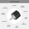 sourcing map M5 Thread Rubber Mounts, Vibration Isolators, Cylindrical Shock Absorber with Studs 20 x 15mm 2pcs