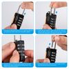 4Pcs Suitcase Locks, Stylish Padlocks with Code, Rustproof Luggage Locks for Suitcases, 4-Digit Small Padlock, Suitcase Padlocks, Waterproof Solid Combination Lock for Travel Suitcase Gym Locker