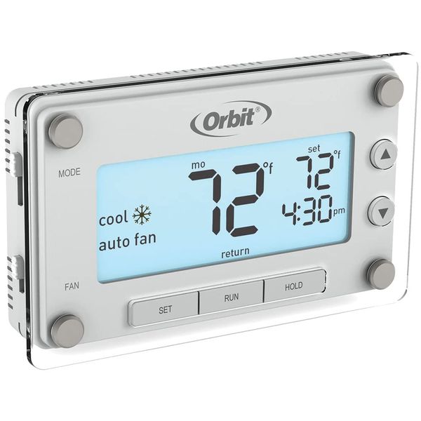 Orbit 83521 Clear Comfort Programmable Thermostat with Large, Easy-to-Read Display , White