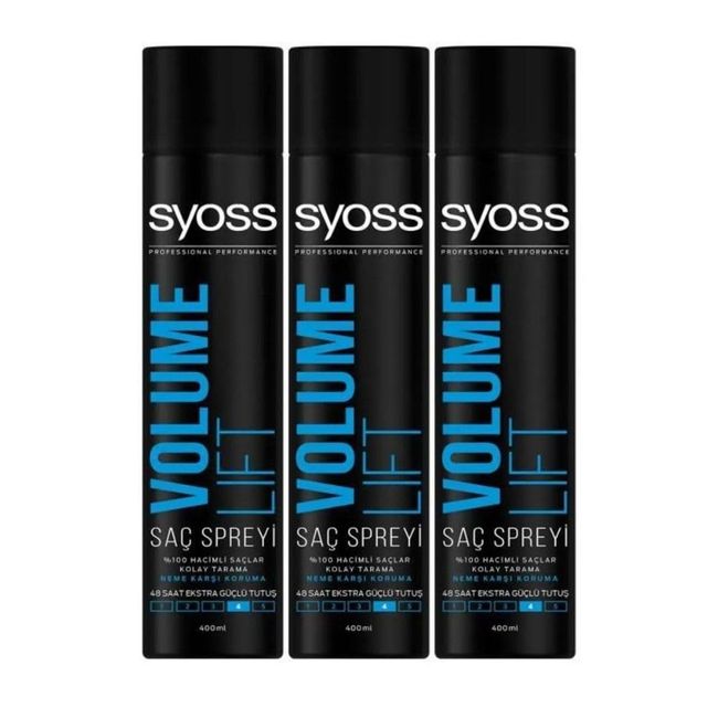 Syoss Saç Spreyi Volume Lift 400ml X3