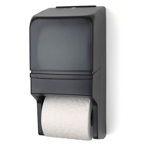 HARBOR HDSBT-1 TISSUE DISPENSER STANDARD TWO ROLL TRANSLUCENT DARK 