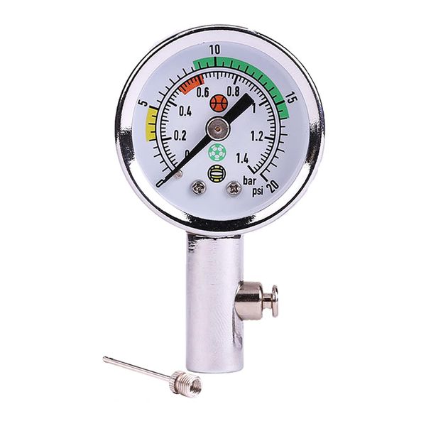 LOYELEY Ball Pressure Gauge, Pointer Pressure Test Gauge, Soccer Soccer, High Accuracy, Easy Operation, Internal Pressure Gauge for Rugby, Soccer, Volleyball, Basketball