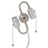 B&P Lamp® 2-Light S Type Cluster Body with Pull Chain Sockets, Satin Nickel Finish