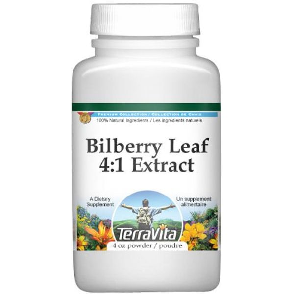 Extra Strength Bilberry Leaf 4:1 Extract Powder (4 oz, ZIN: 511246)