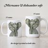 Elephant Coffee Mug | Ceramic Cup Microwave and Dishwasher Safe