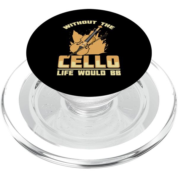 Cello Instrument Funny Playing Musical Lesson PopSockets PopGrip for MagSafe