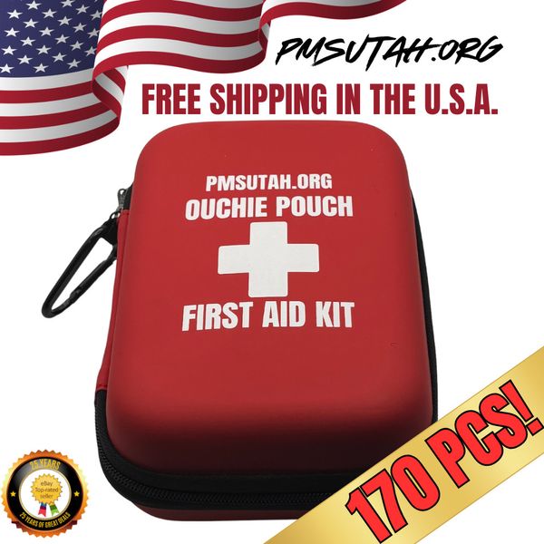 First Aid Kit Med Pack Medical Emergency Trauma Bag Survival Box Case Portable