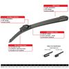 Front Windshield Wiper Blade + Rear Arm Blade For Toyota 4RUNNER 2003-2009 Set