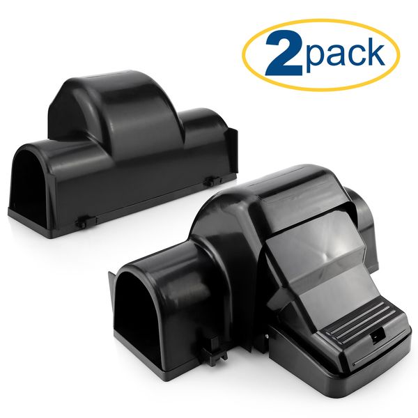 eXuby Pet-Safe Mouse Trap - Tunnel Design, Dual Entry for Better Catch Rate -2pc