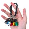 6Pc Hex Shank Screwdriver Bit Holder Extension Bar Tough Keychain Driver Keyring