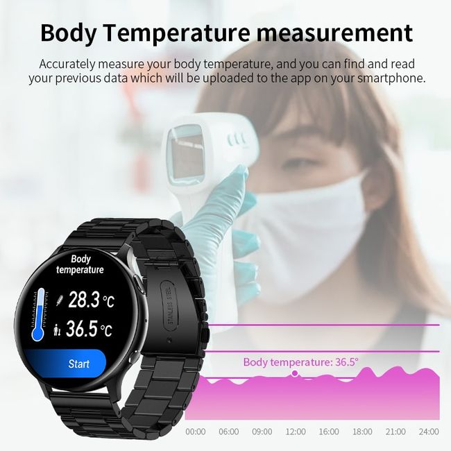 What is Smart Watch 1.32inch Mobile Watch Bt Calling NFC Music Control  Waterproof Reloj Smartwatch for Fitness Tracker