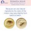 E70 Rosacea Solve - Visible Redness Relief Cream - Calming Face Moisturizer For Rosacea and Acne-Prone Skin - Sensitive Skin Care With Organic Ingredients such as Aloe Vera, Almond Oil, Licorice and Chamomile Extracts - No Parabens