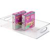 iDesign Plastic Kitchen Storage Organizer Binz with Handles for Pantry,