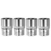 sourcing map 4pcs E-Torx Socket 1/2" Drive E22 External Torx Deep Socket CR-V 6 Point Spline Socket Star Female Bit Socket for Auto Repairs Home Maintenance DIY Hand-Making 1.5" Length