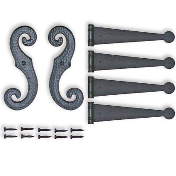 Decorative Vinyl Shutter Hinges and S Holdback Hooks for Exterior Decorative ...