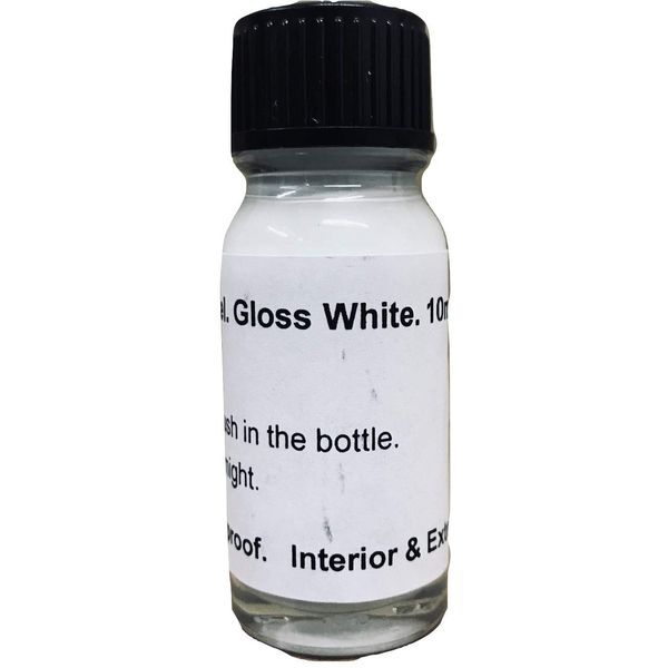 1 x 10ml White Tyre Letter and Logo Paint