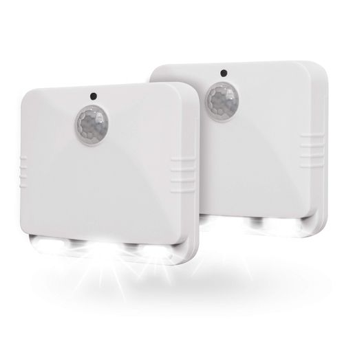 Sensor Brite Wireless Motion-Sensing Path/Step LED Light, Stick Anywhere, Battery-Operated Night Light (2 Pack)