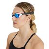 arena Cobra Core Swipe Mirror Unisex Adult Competition Goggles with Curved Mirror Lenses, Anti-Fog, UV Protection, 5 Interchangeable Nose Bridges