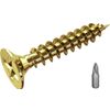 TOPYWMSP Multi Purpose Flat Head Wood Screws, 4x30mm (100pcs), Zinc Galvanized Single Thread