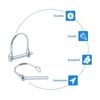 junao XME9 Type D Safety Pin, Acrylic