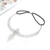IYOU Boho Rhinestone Headband Silver Crystal Head Chain Vintage Bridal Headpiece Hair Jewelry for Women Gatsby Party