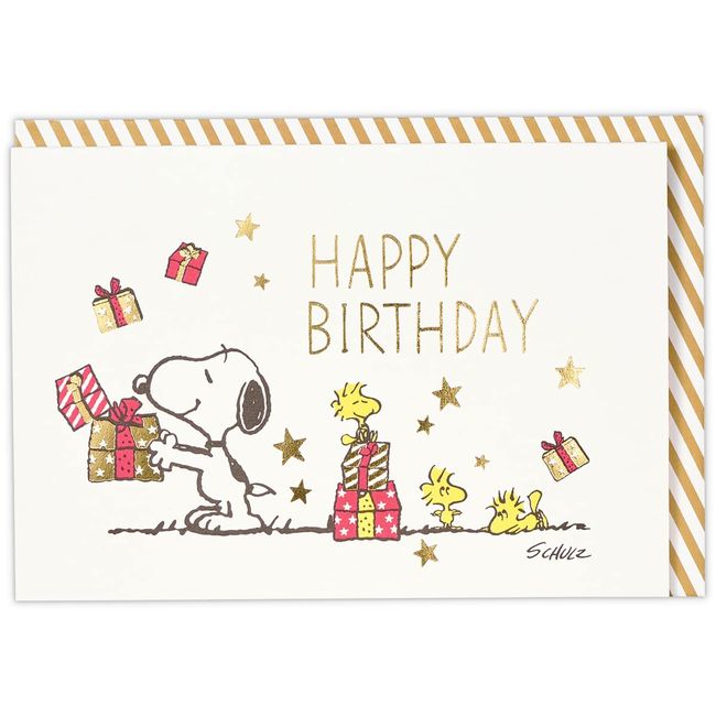 Hallmark 817459 Snoopy Birthday Card, 3D Birthday with Candle,