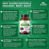 USDA Organic Extra Strength Beet Root 20:1 Extract 8000 mg Strength 120 Capsules