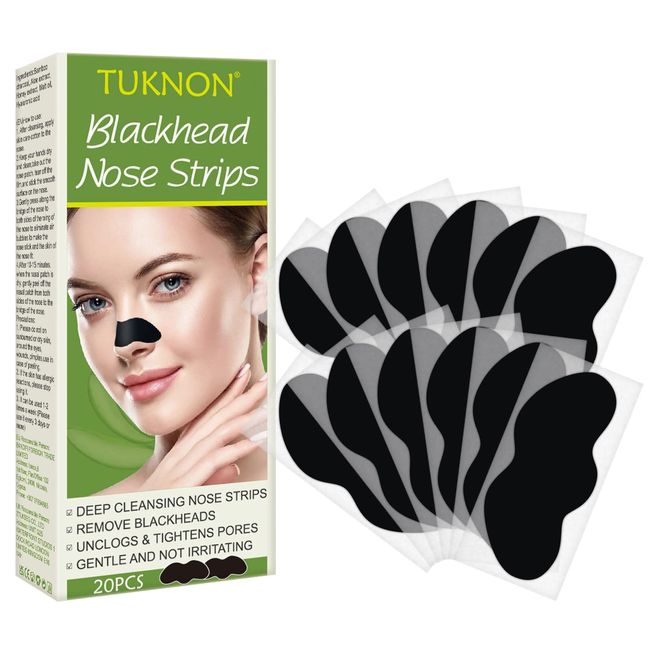 Mitesser Nasenstrips, Anti Nosestripes Mitesser, Nosestripes Blackheads, Pore Strips, Mitesser-Streifen, Clearing Up Strips, Pore Strips for Blackheads, Entfernen Mitesser und Unreinheiten, 20 Pcs