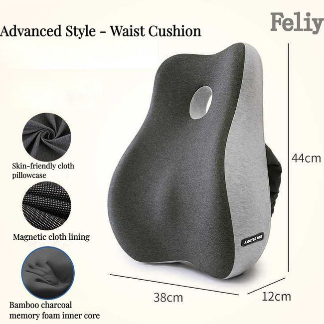 Massage Seat Cushion Car, Bamboo Waist Massage Pad