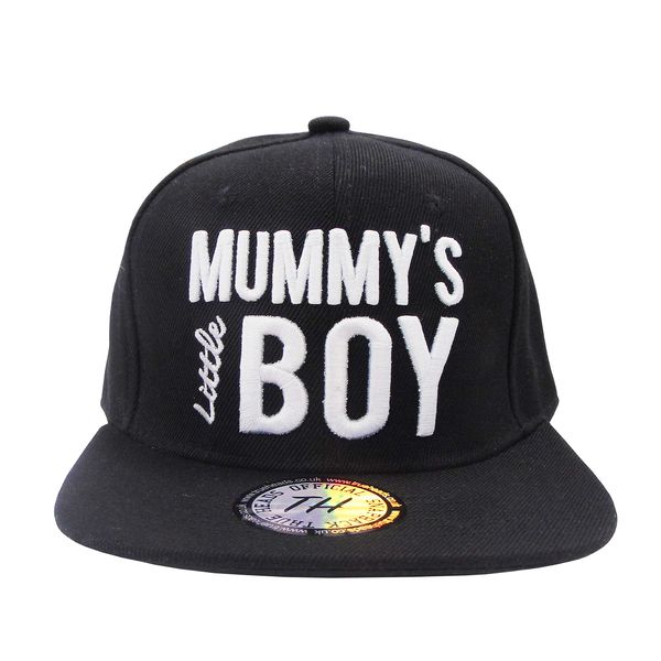 True Heads Mummys Boy Childrens Kids Black Snapback Hat Baseball Cap