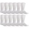 Yacht&Smith Diabetic Socks for Men, Superior Comfort, Loose Fit, Neuropathy Edema (12 Pairs White)
