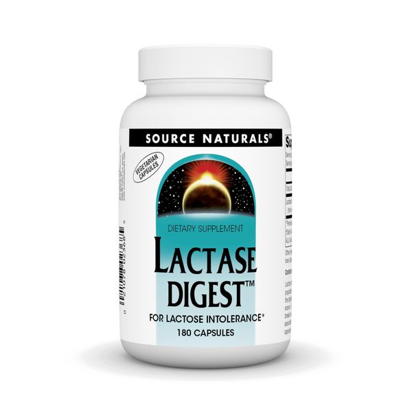 Source Naturals Lactase Digest, for Lactose Intolerance* - 180 Capsules