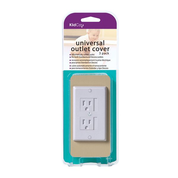 Kidco Universal Outlet Cover 3 pack White S205-3-WHITE