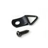 Qty 50 w/Screws, Small Triangle Strap Hanger, Picture Framing, Anodized Black